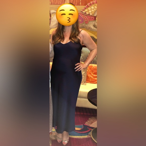 Hatch Ricky Slip Dress in Navy Maternity (Hatch size 2, pre-pregnancy 6-8) - Picture 9 of 9